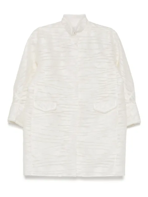 SHIATZY CHEN chamarra en jacquard con cuello mao