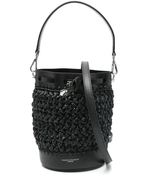 *Gianni Chiarini*Natalia バケットバッグ 関税送料込 GIANNI CHIARINI Natalia バケットバッグ | ブラック | FARFETCH JP