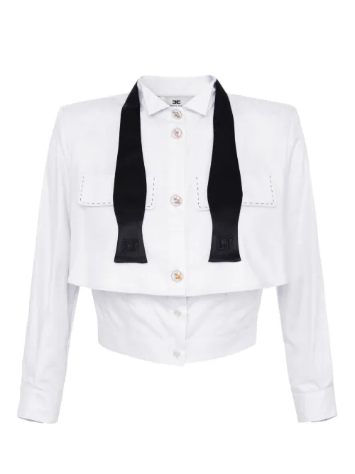 Chemise en coton - Elisabetta Franchi - Modalova