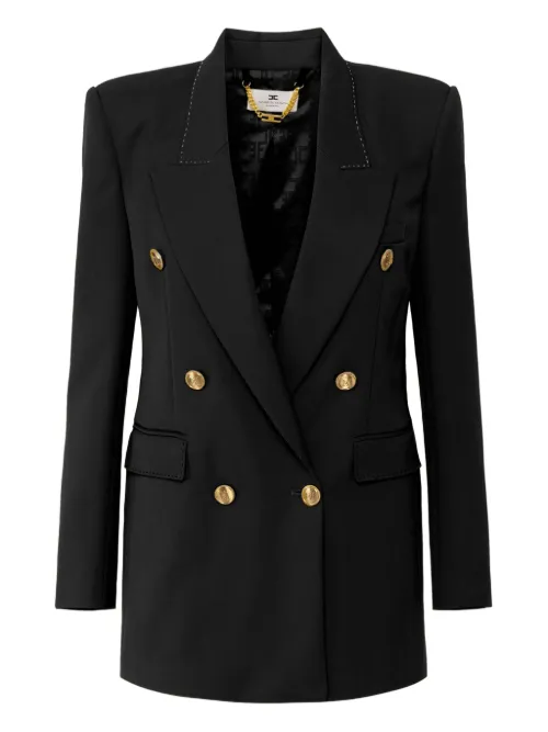 Blazer en laine - Elisabetta Franchi - Modalova