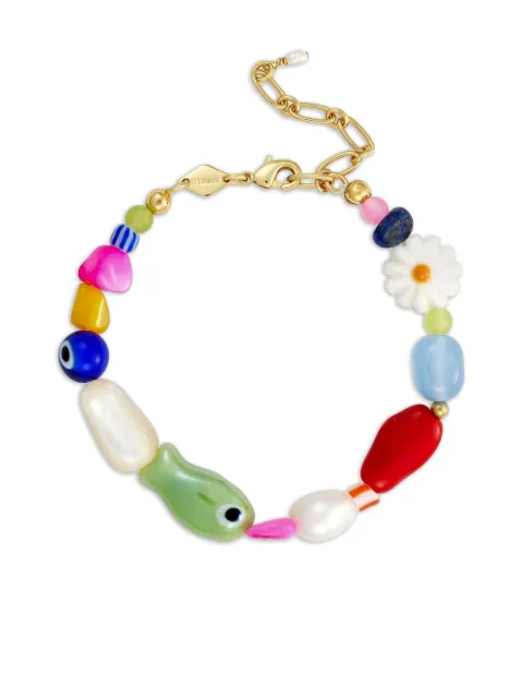 Anni Lu Happy fish-charm beaded bracelet