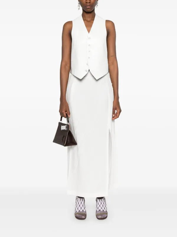 MM6 Maison Margiela ペイント ベスト | ホワイト | FARFETCH JP