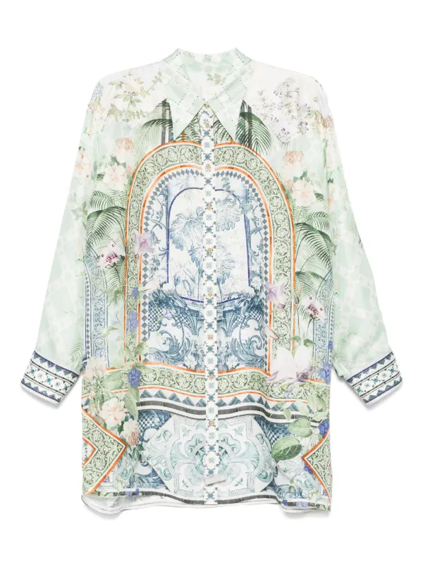 Camilla Jardim Party Shirt in Green