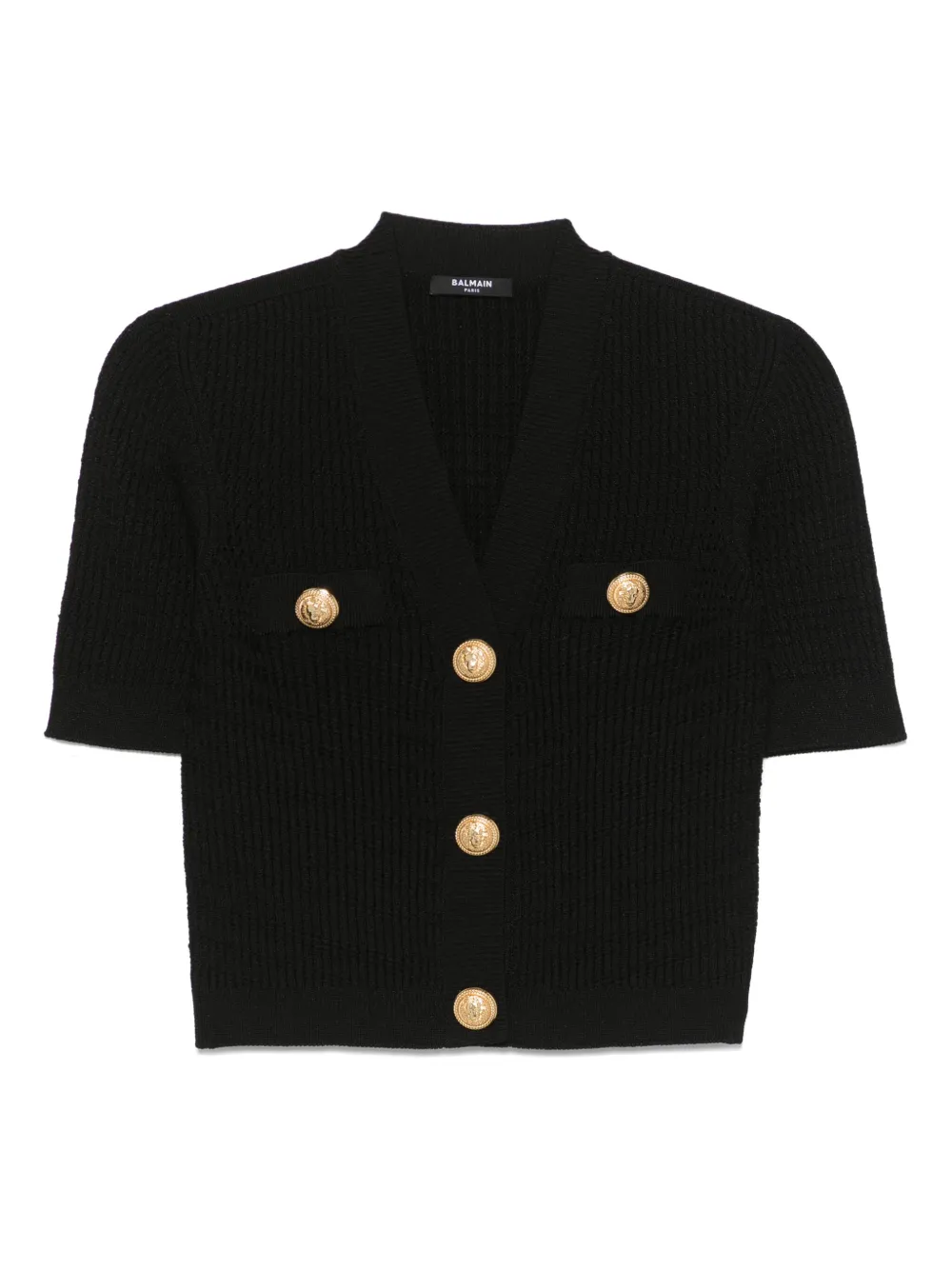 Balmain top con botones decorativos | negro | Image 1