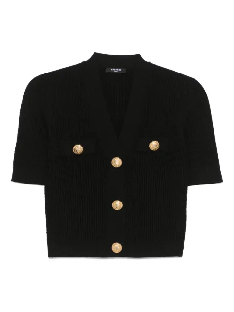 Balmain top con botones decorativos