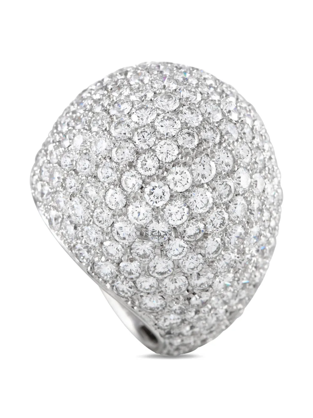 Casato 18K white gold Dome diamond ring - シルバートーン Casato 18K white gold Dome diamond ring - シルバートーン