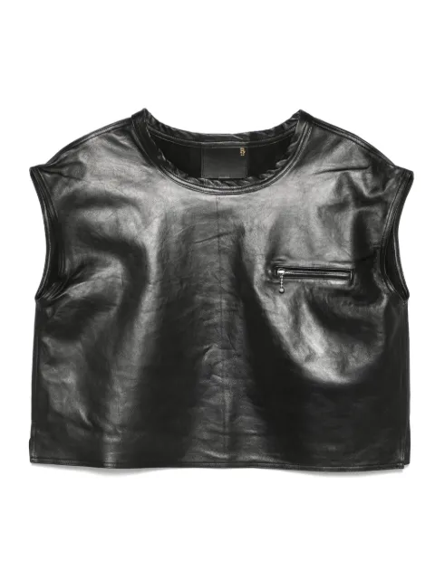 R13 leather top