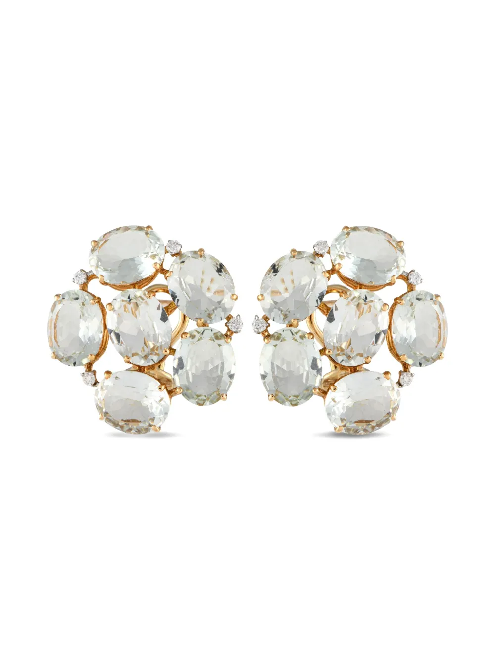 Casato 18kt yellow gold prasiolite earrings - ゴールドトーン Casato 18kt yellow gold prasiolite earrings - ゴールドトーン