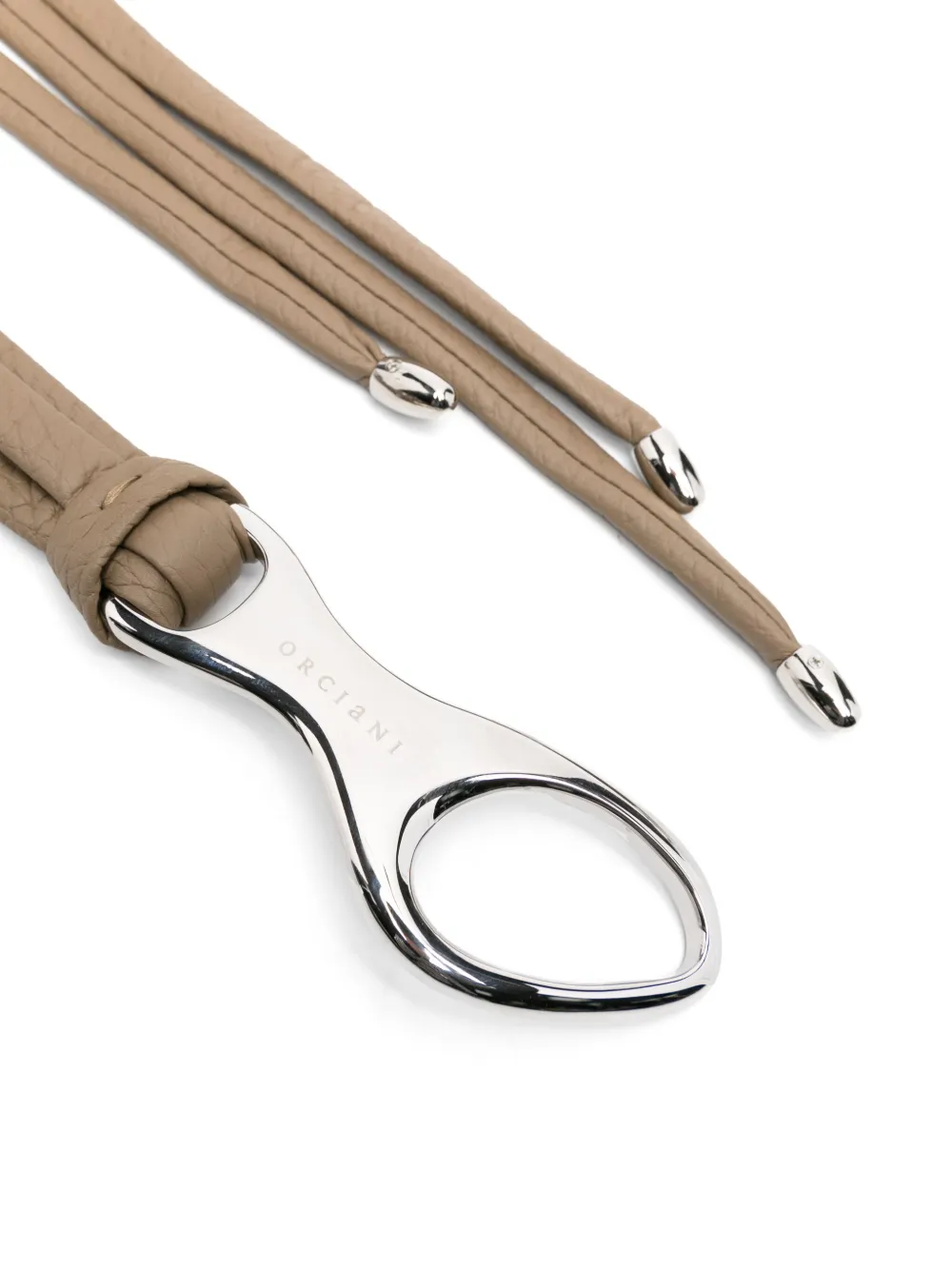 Orciani Leren riem - Bruin