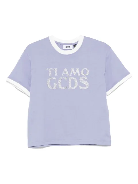 GCDS 'Ti Amo CGDS' glittered T-shirt