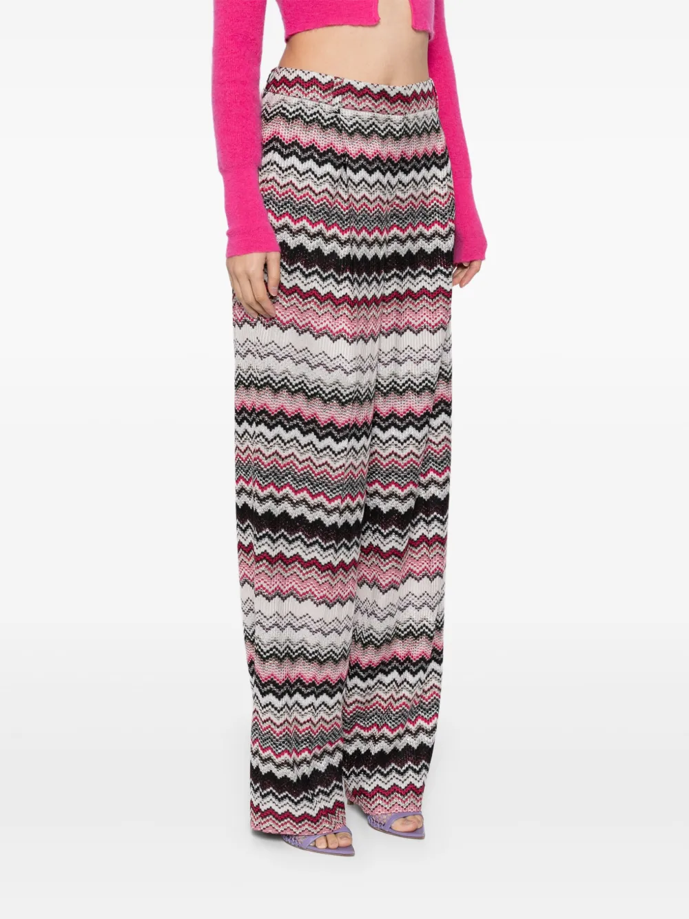 Missoni Broek met grafische print Roze