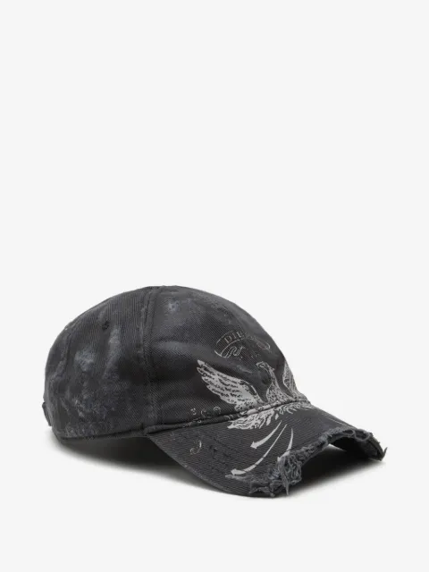 Diesel gorra con efecto envejecido