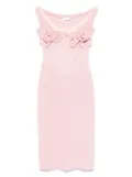 Magda Butrym floral-appliqué mini dress - Pink