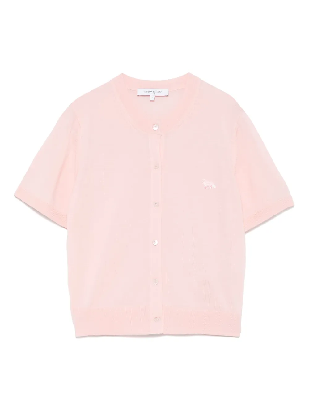 Maison Kitsuné توب بنقش ثعلب | وردي | Image 1