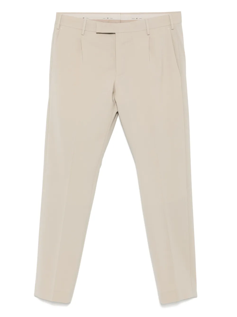 PT Torino Broek met geplooid detail Beige