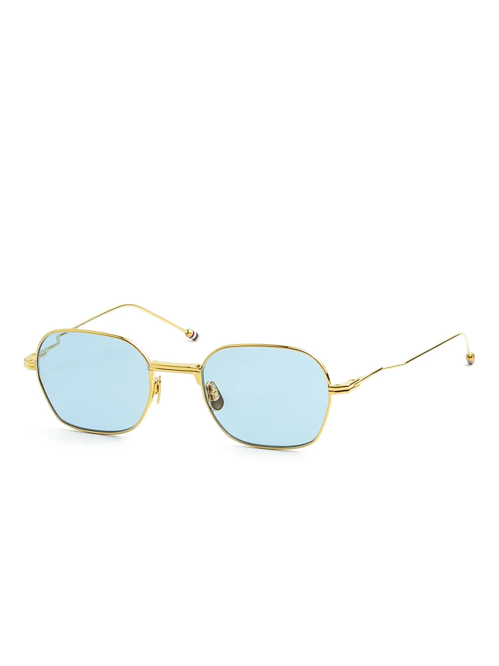 Thom Browne Eyewear Zonnebril met vierkant montuur - Goud