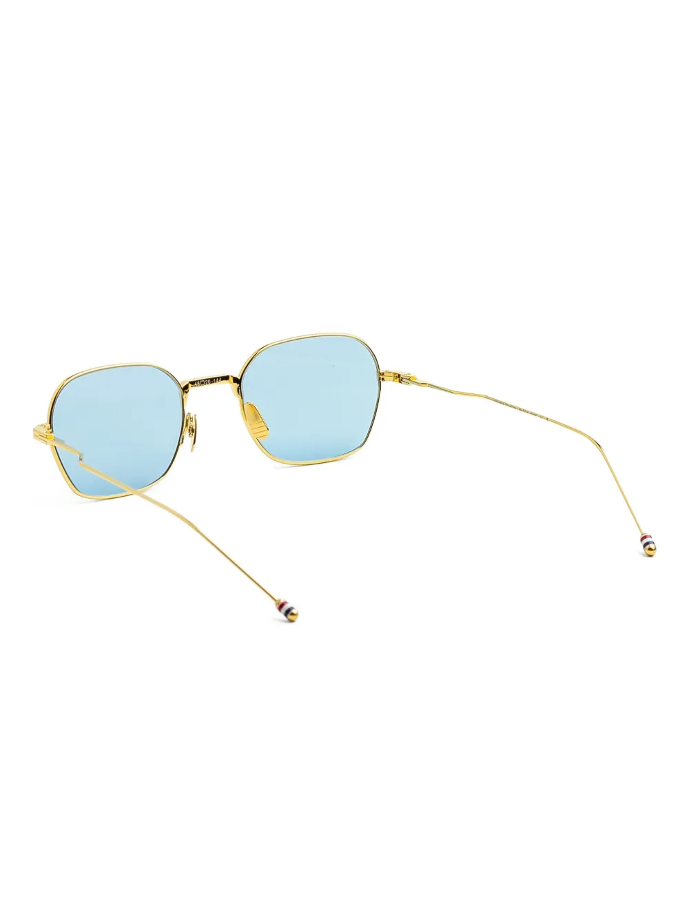 Thom Browne Eyewear Zonnebril met vierkant montuur Goud