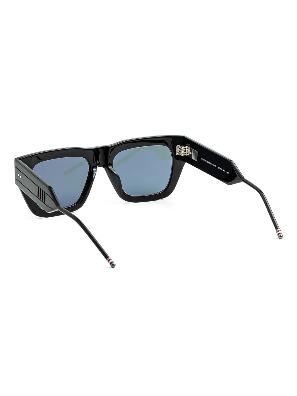 Thom Browne Eyewear Zonnebril met vierkant montuur Zwart