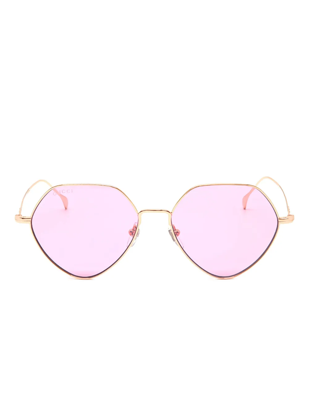 Gucci Eyewear Occhiali da sole geometrici - Oro