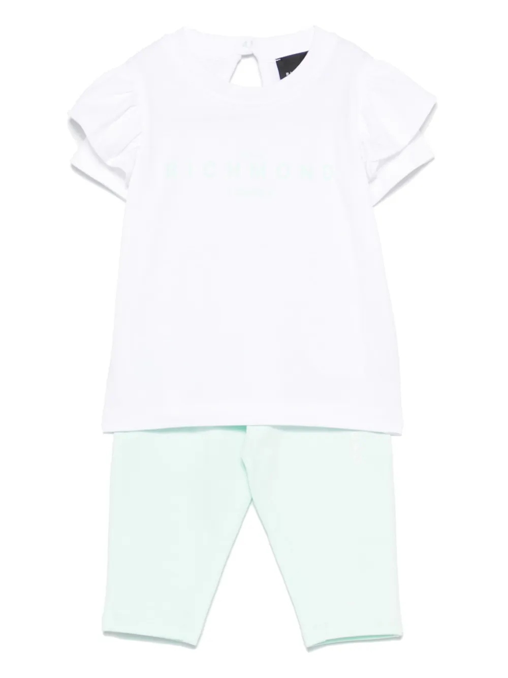 John Richmond Junior Conjunto com calça com logo | Verde | Image 1