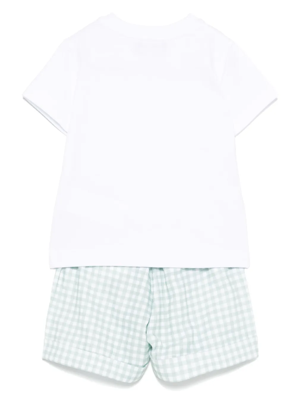 Monnalisa gingham bermuda shorts set | Short Sets | Image 2