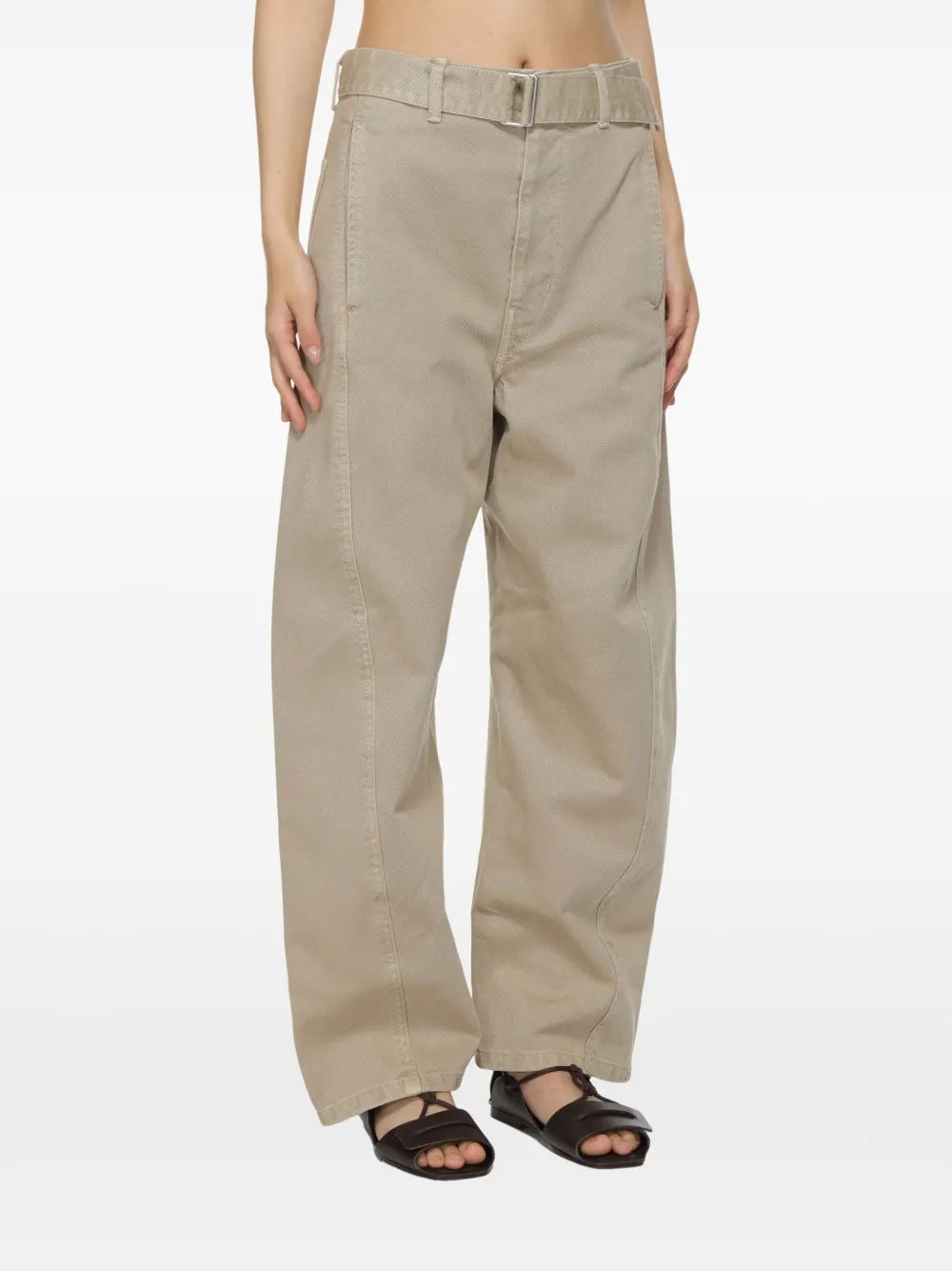 LEMAIRE Katoenen broek Beige