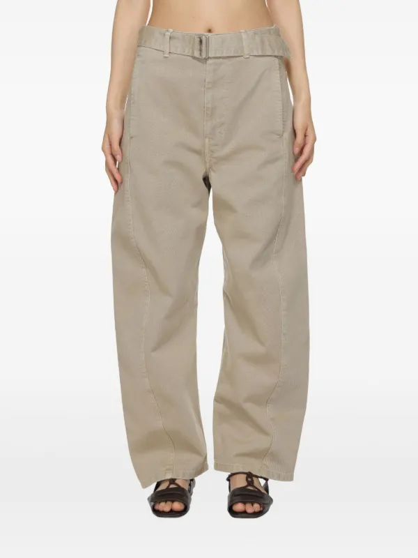 LEMAIRE コットンパンツ | ニュートラル | FARFETCH JP