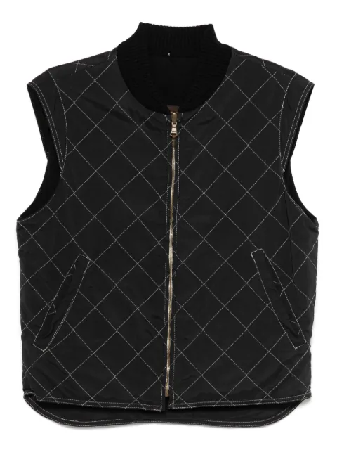 Loro Piana Pre-Owned 2000s diamond-stitching vest