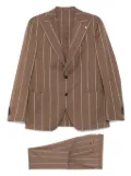 LUIGI BIANCHI MANTOVA pinstriped suit - Brown