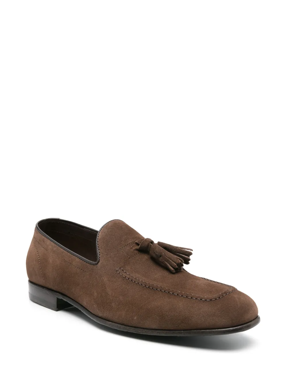 Green George suede loafers Brown