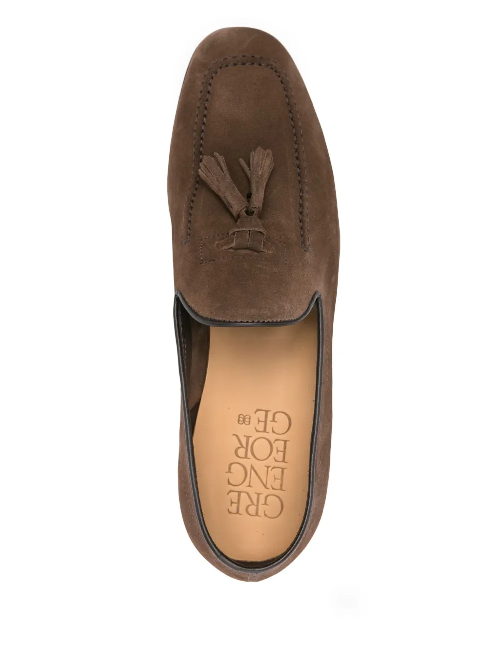 Green George suede loafers Brown