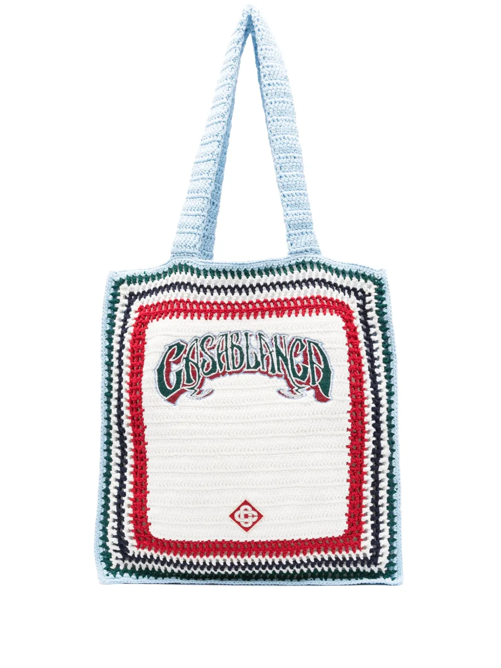 large crochet tote bag