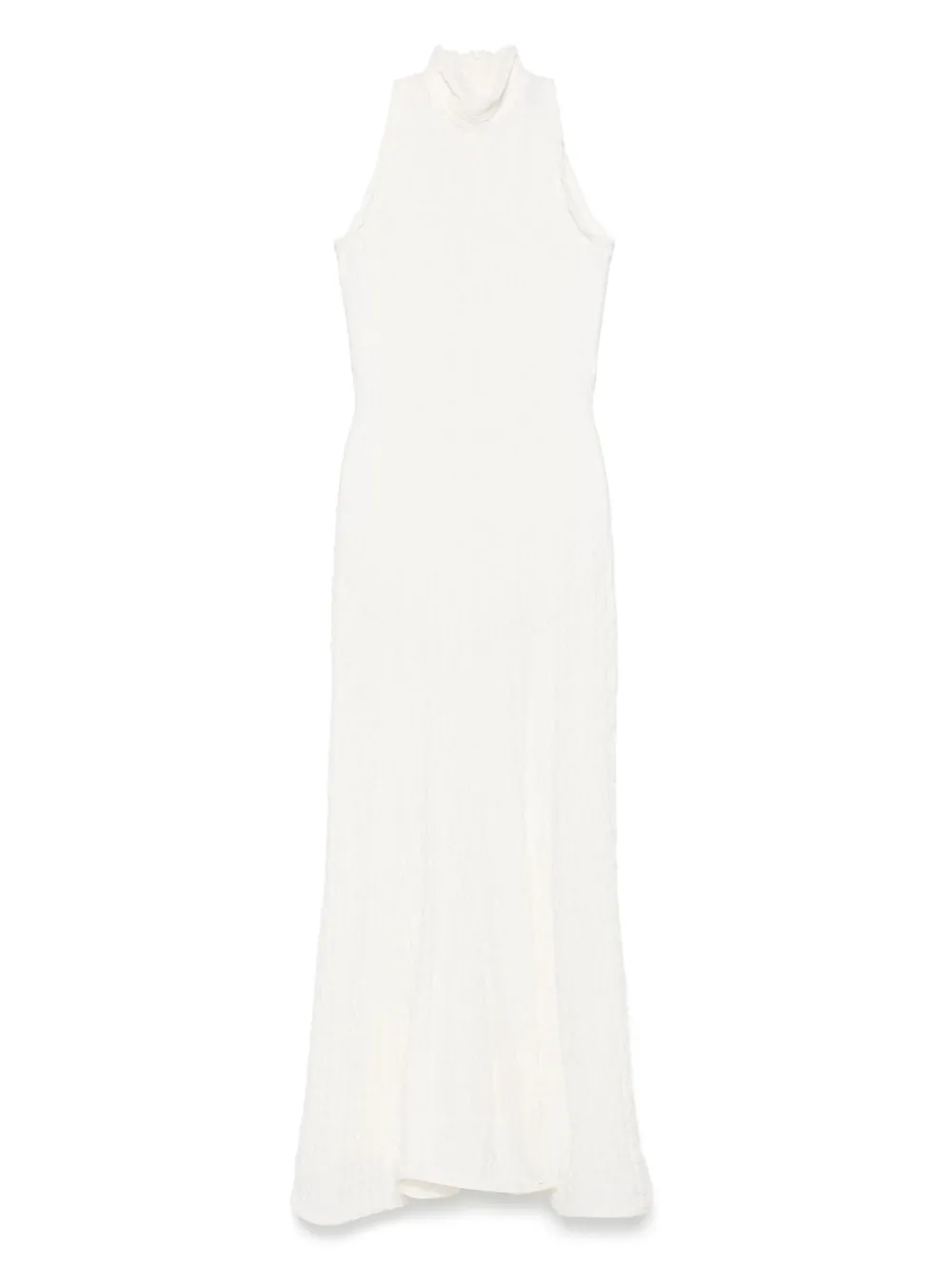 crinkled maxi dress
