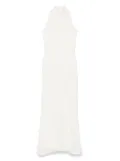 MSGM crinkled maxi dress - White