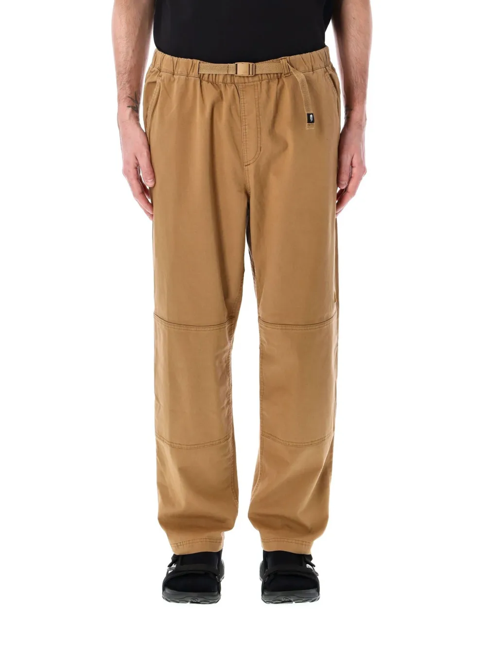 The North Face Cargo Pant With Elastic Waistband And Pockets In 褐色