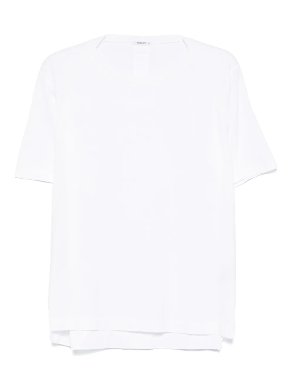 Transit T-shirt met gebreid detail Wit