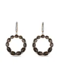Casato 18kt yellow gold quartz and diamond earrings