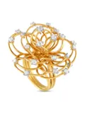 Casato 18kt yellow gold Flower diamond ring