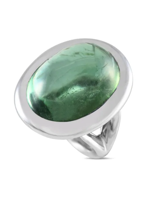 Bucherer anillo en oro blanco de 18kt con turmalina