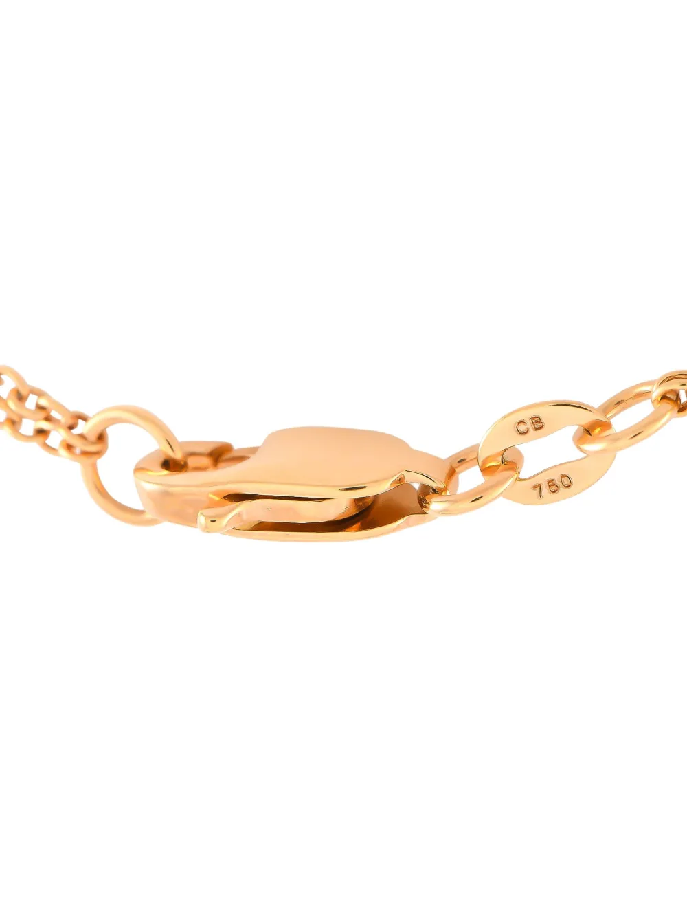 18K rose gold Circle diamond necklace