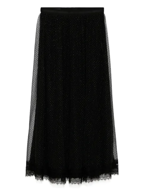 SHIATZY CHEN falda de malla con diamante