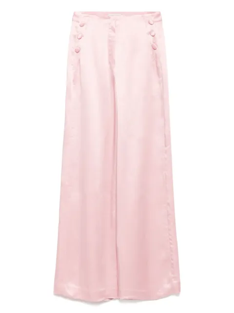 SHIATZY CHEN pantalones con tiro alto y detalle de botones