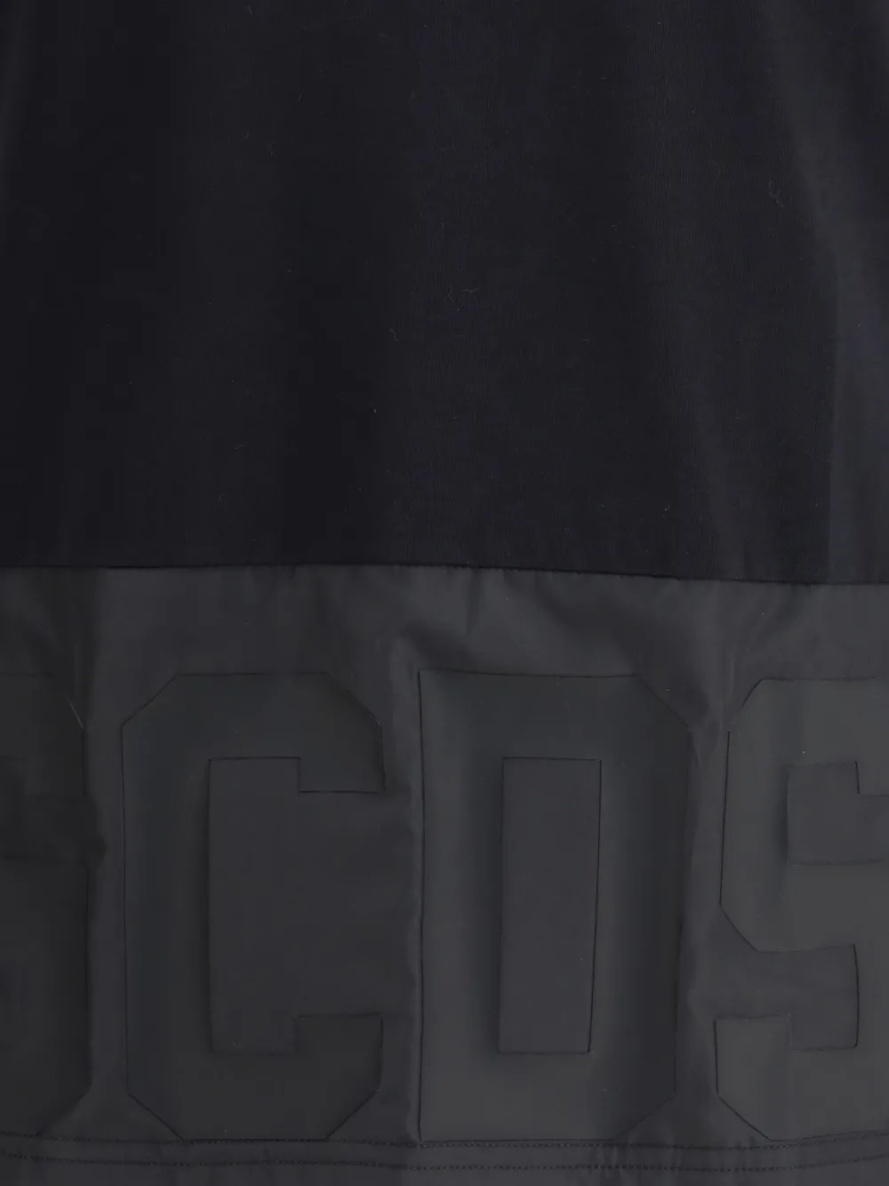 GCDS T-shirt met logo-tape Zwart