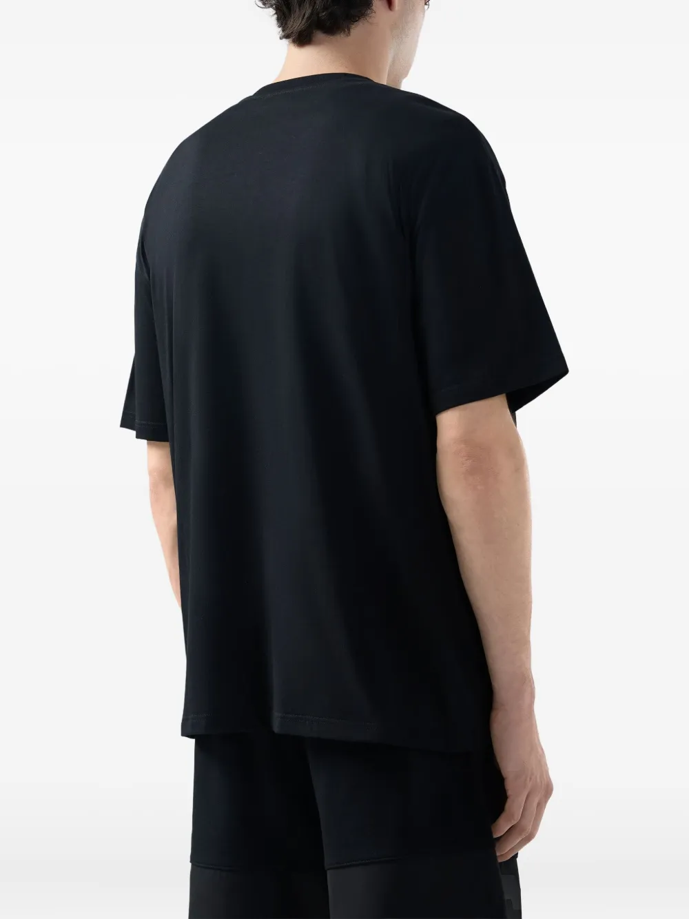 GCDS T-shirt met logo-tape Zwart