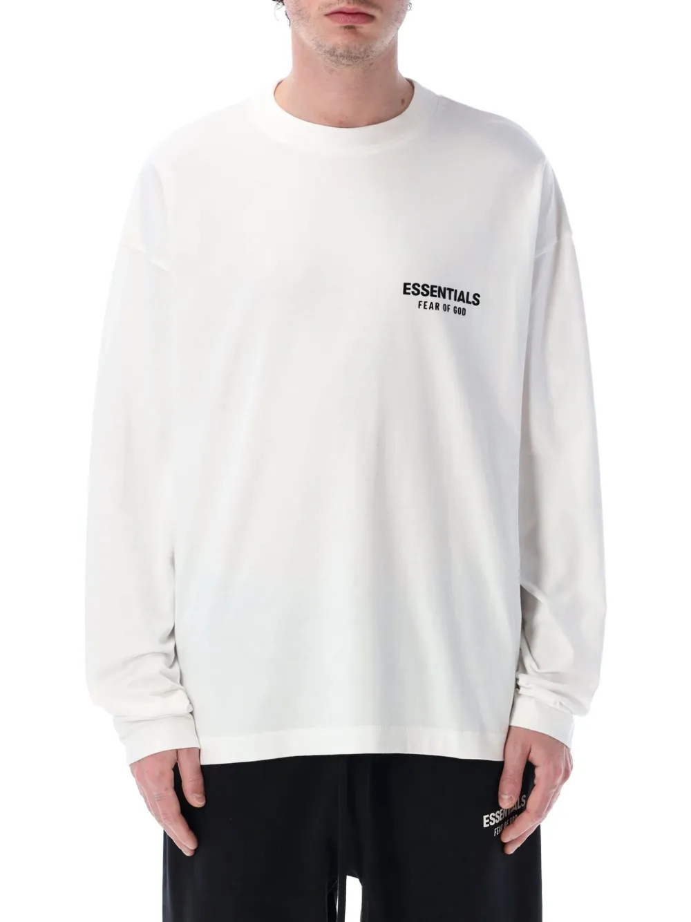 FEAR OF GOD ESSENTIALS T-shirt Essentials a maniche lunghe con logo - Bianco