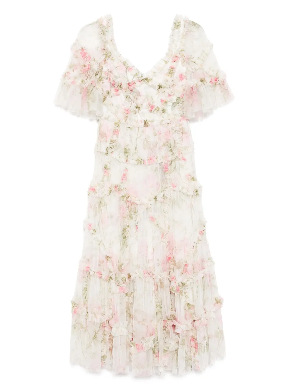 Needle & Thread Rose Maeve ballerina dress | Neutrals | Image 1