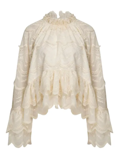 LUG VON SIGA Kirke ruffled top