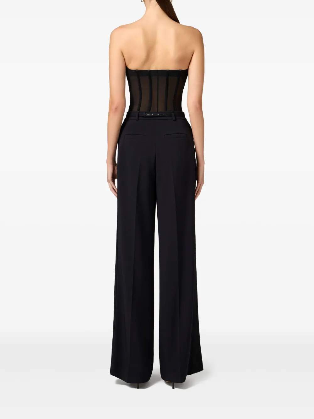 Elisabetta Franchi Corset-style Bodysuit In Black