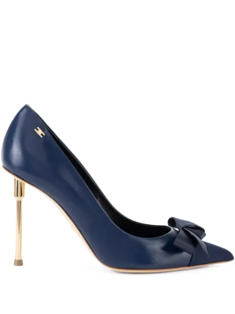 Elisabetta Franchi zapatillas con detalle moño y tacón de 100mm