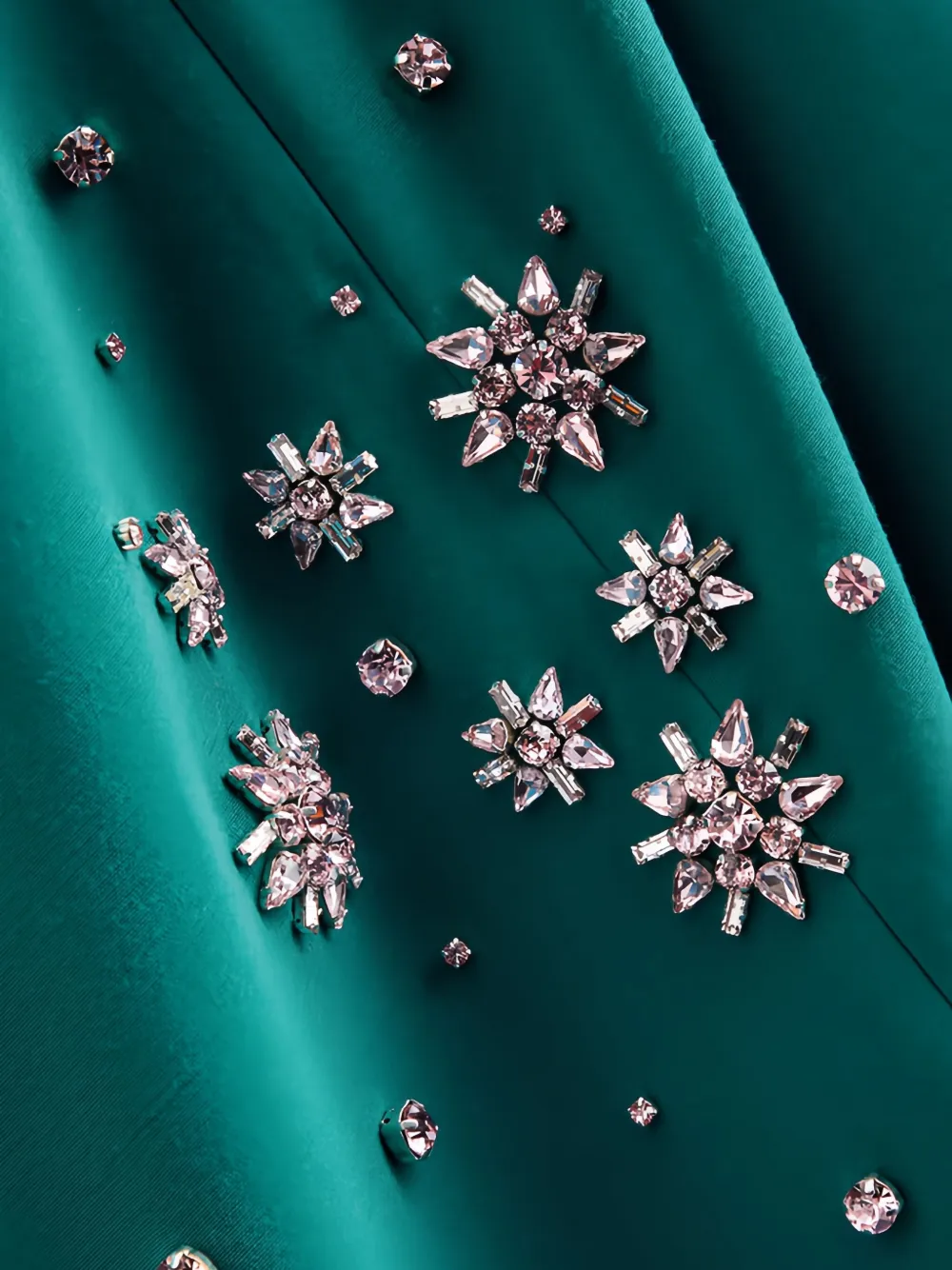 Huishan Zhang Isolde avondjurk Groen